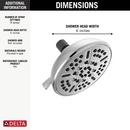DELTA UNIVERSAL SHOWERING COMPONENTS: 8-SETTING SHOWER HEAD 