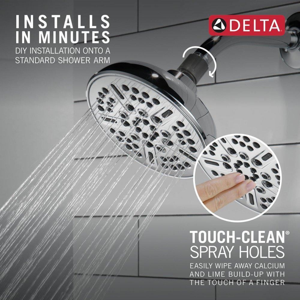 Delta Faucet Chrome Multi Function Showerhead 