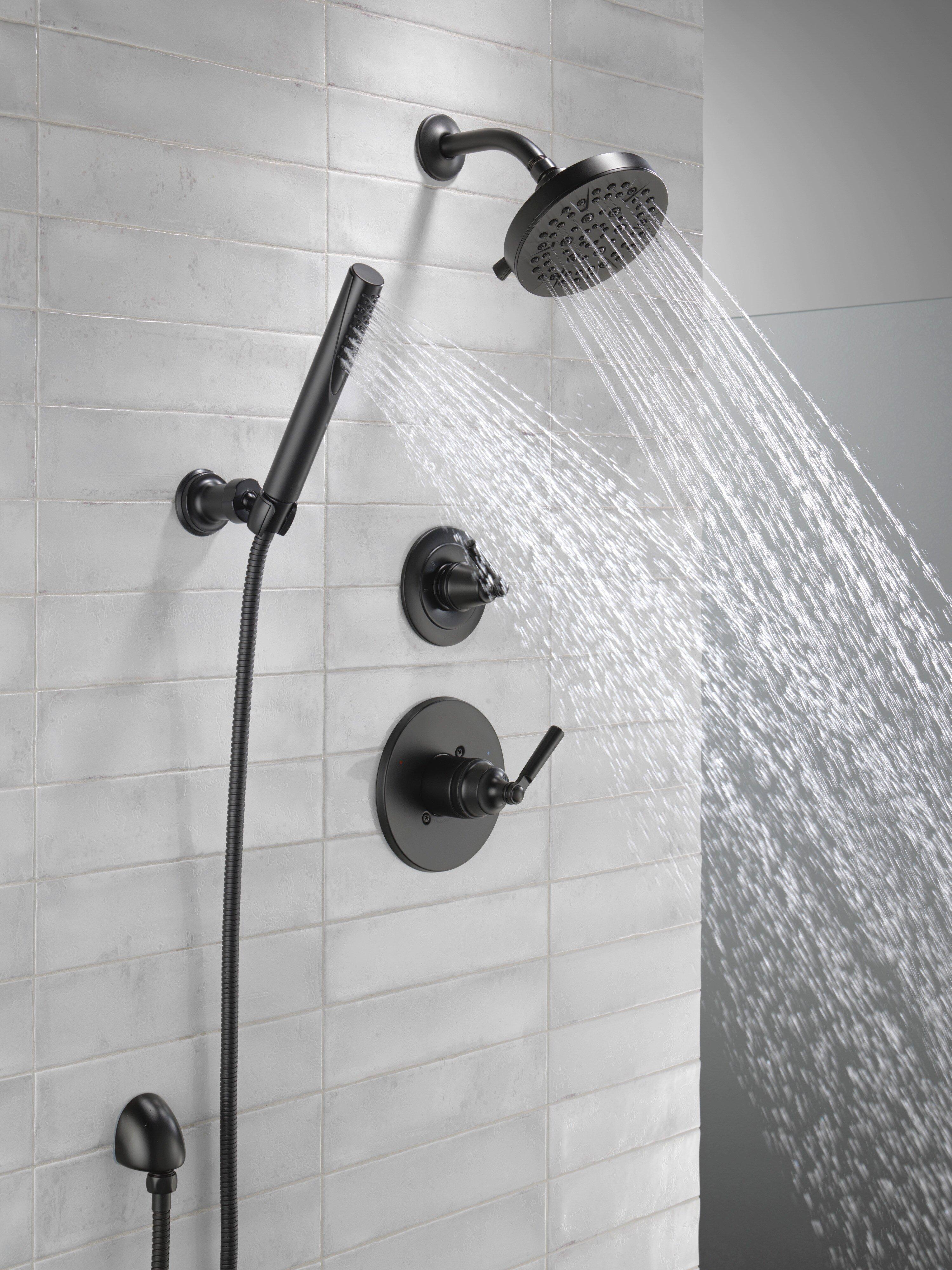 Delta Faucet Matte Black Single Handle Diverter Valve Trim 
