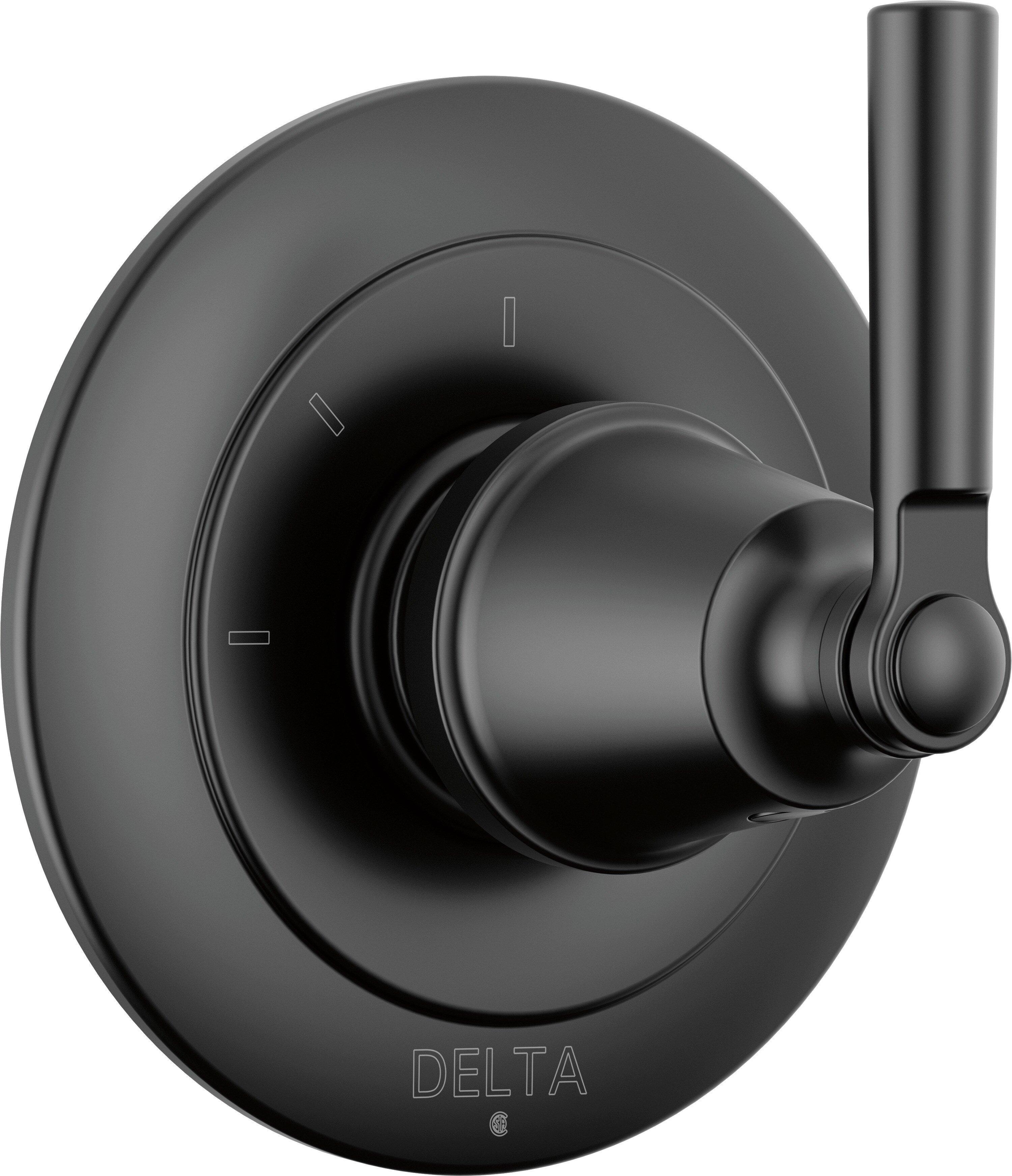 Delta Faucet Matte Black Single Handle Diverter Valve Trim 
