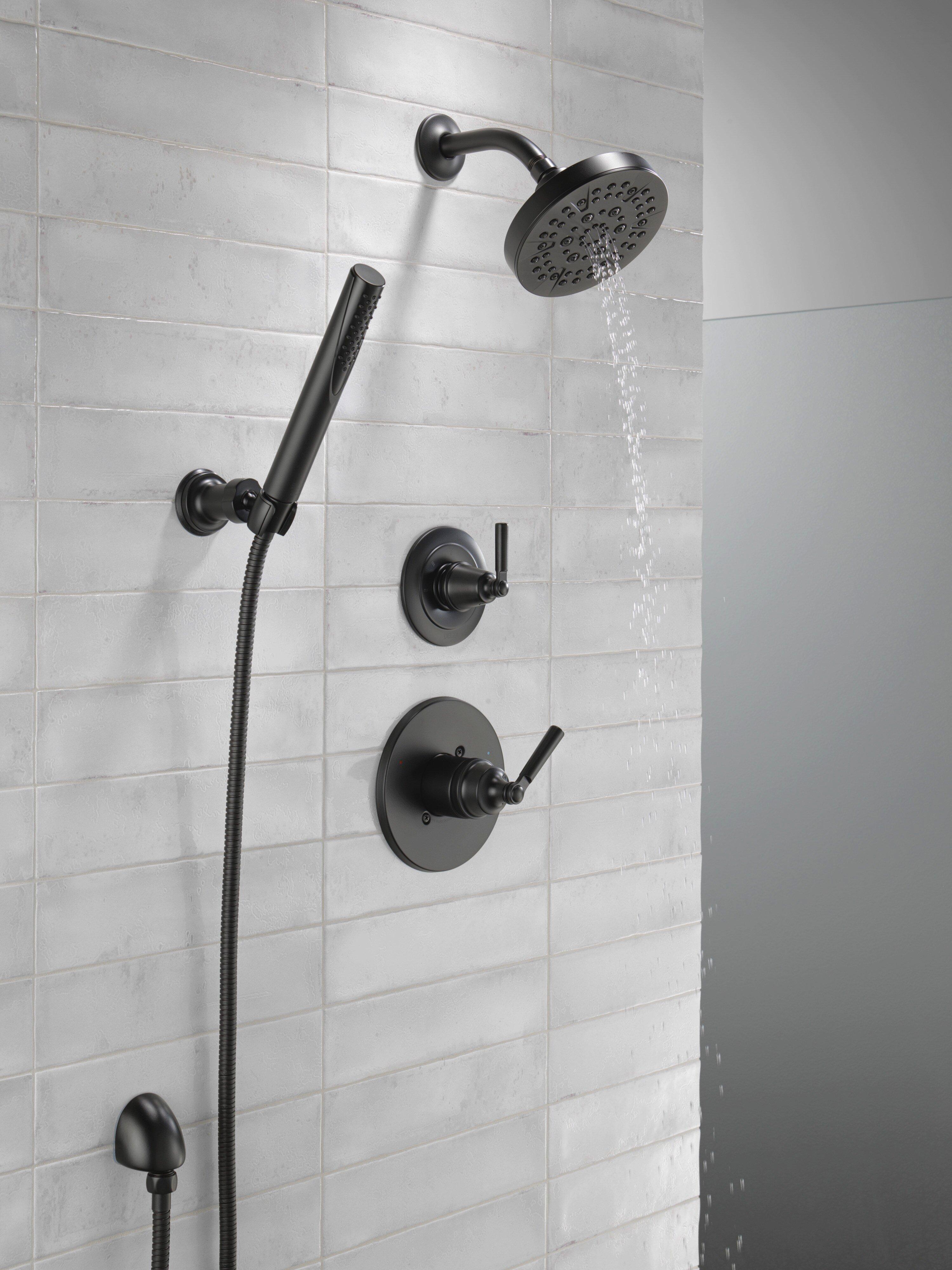Delta Faucet Matte Black Single Handle Diverter Valve Trim 
