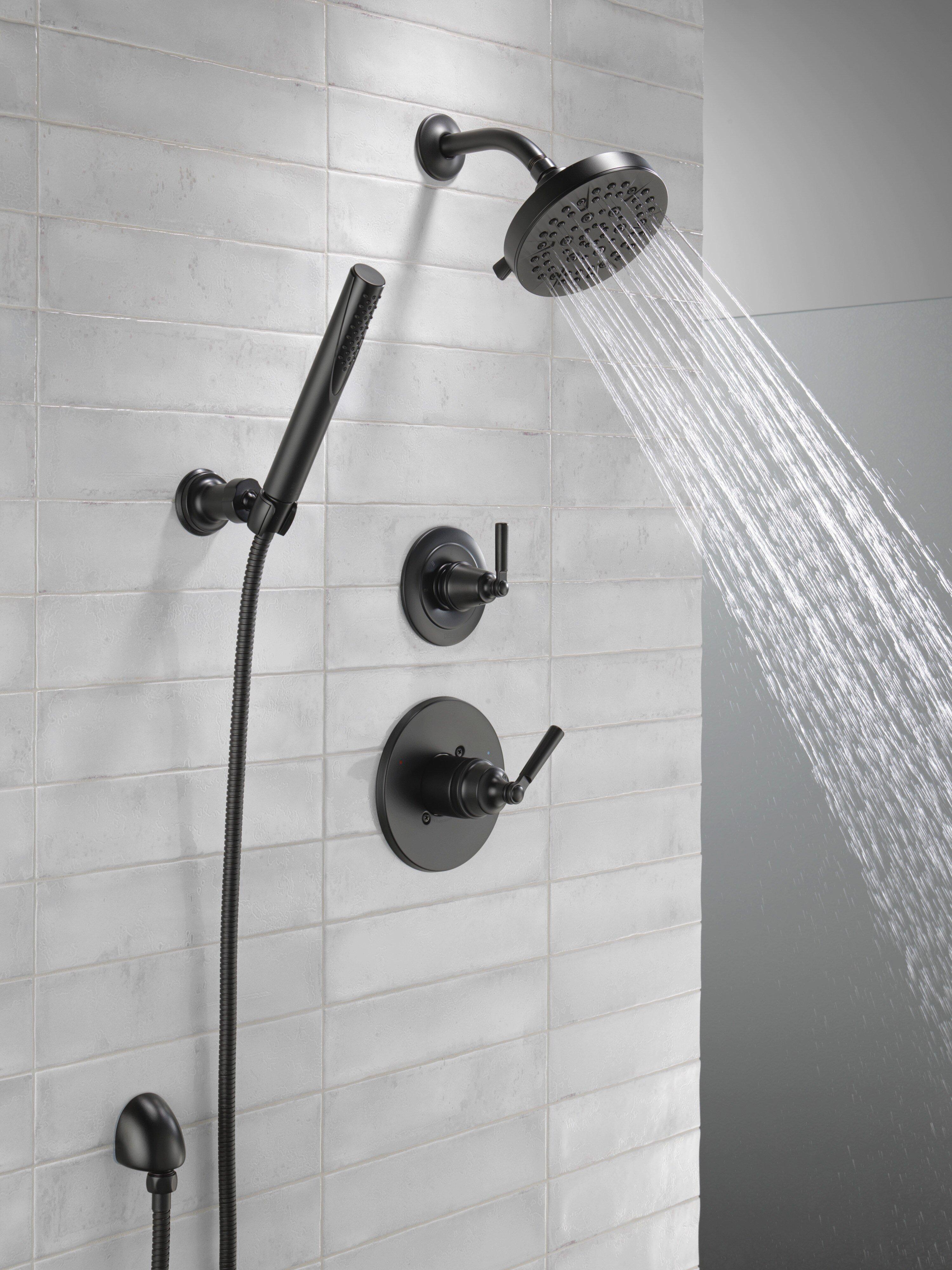 Delta Faucet Matte Black Single Handle Diverter Valve Trim 