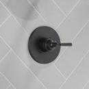Delta Faucet Matte Black Single Handle Pressure Balancing Valve Trim 