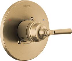 Single Handle Pressure Balancing Valve Trim in Brilliance&reg; Champagne Bronze