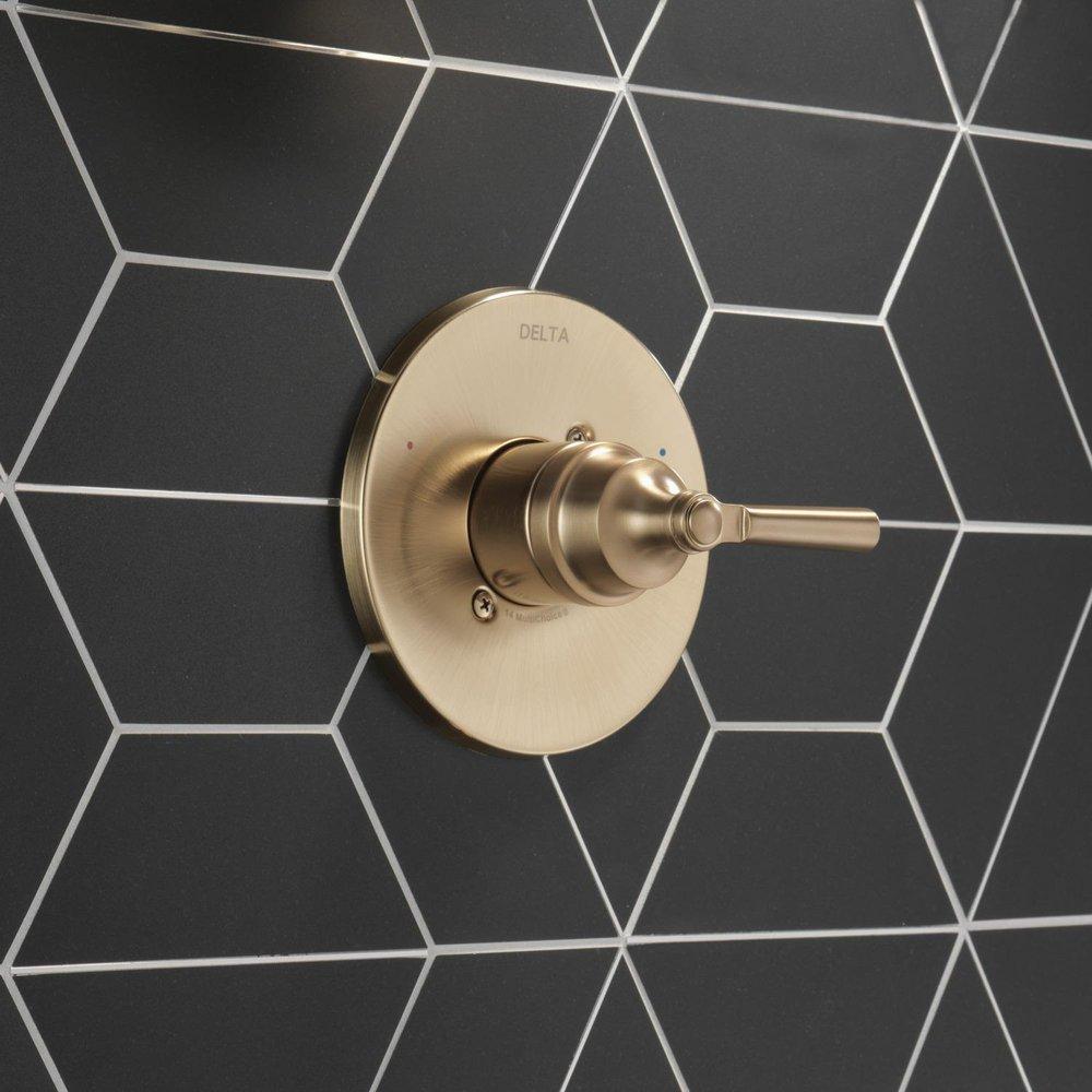 Delta Faucet Brilliance Champagne Bronze Single Handle Pressure Balancing Valve Trim 