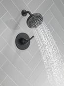 Delta Faucet Matte Black Single Handle Multi Function Shower Faucet (Trim Only) 