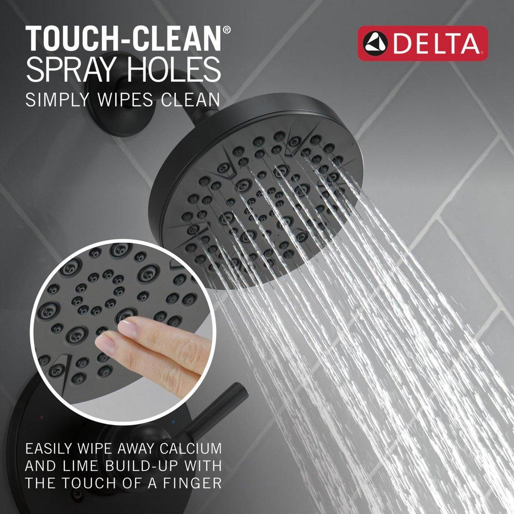 Delta Faucet Matte Black Single Handle Multi Function Shower Faucet (Trim Only) 