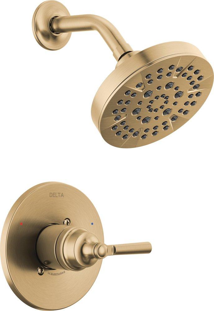 Delta Faucet Champagne Bronze Single Handle Multi Function Shower Faucet (Trim Only) 