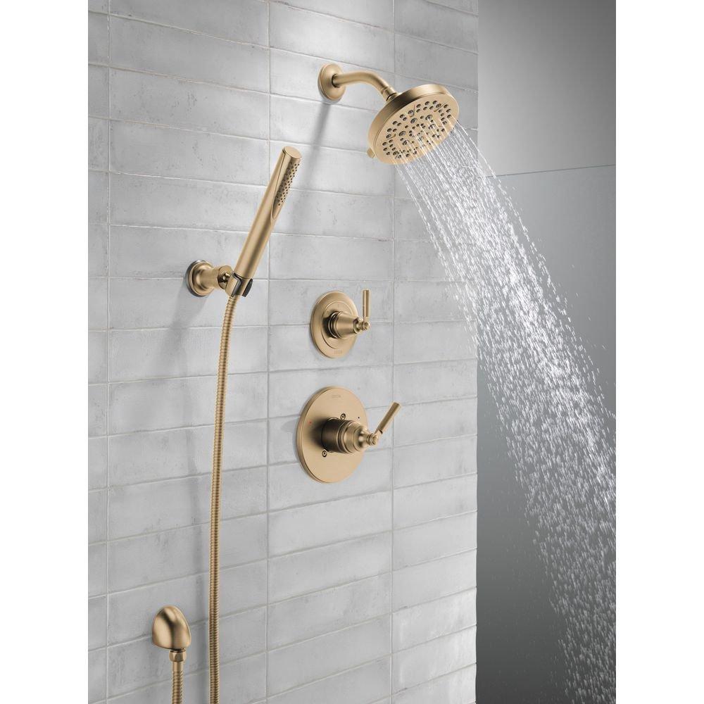 Delta Faucet Brilliance Champagne Bronze Single Handle Multi Function Shower Faucet (Trim Only) 