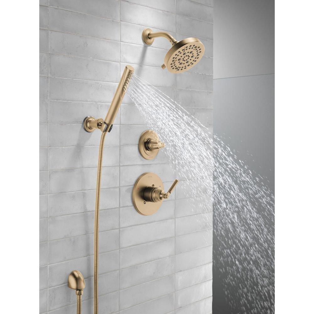 Delta Faucet Brilliance Champagne Bronze Single Handle Multi Function Shower Faucet (Trim Only) 