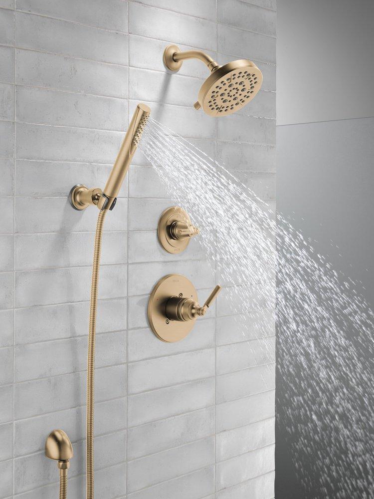 Delta Faucet Brilliance® Champagne Bronze Single Handle Multi Function Shower Faucet (Trim Only) 