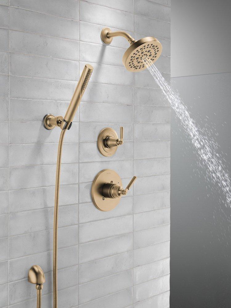 Delta Faucet Brilliance® Champagne Bronze Single Handle Multi Function Shower Faucet (Trim Only) 