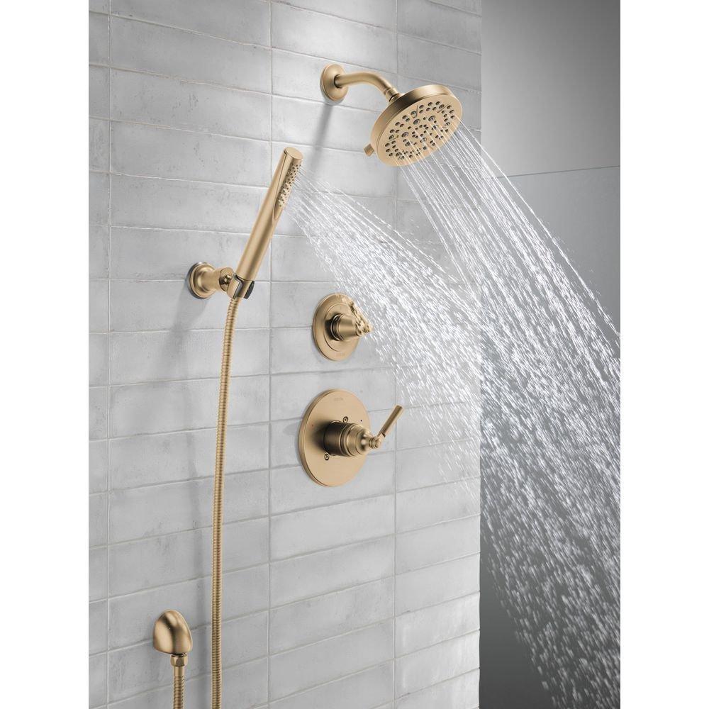 Delta Faucet Brilliance Champagne Bronze Single Handle Multi Function Shower Faucet (Trim Only) 