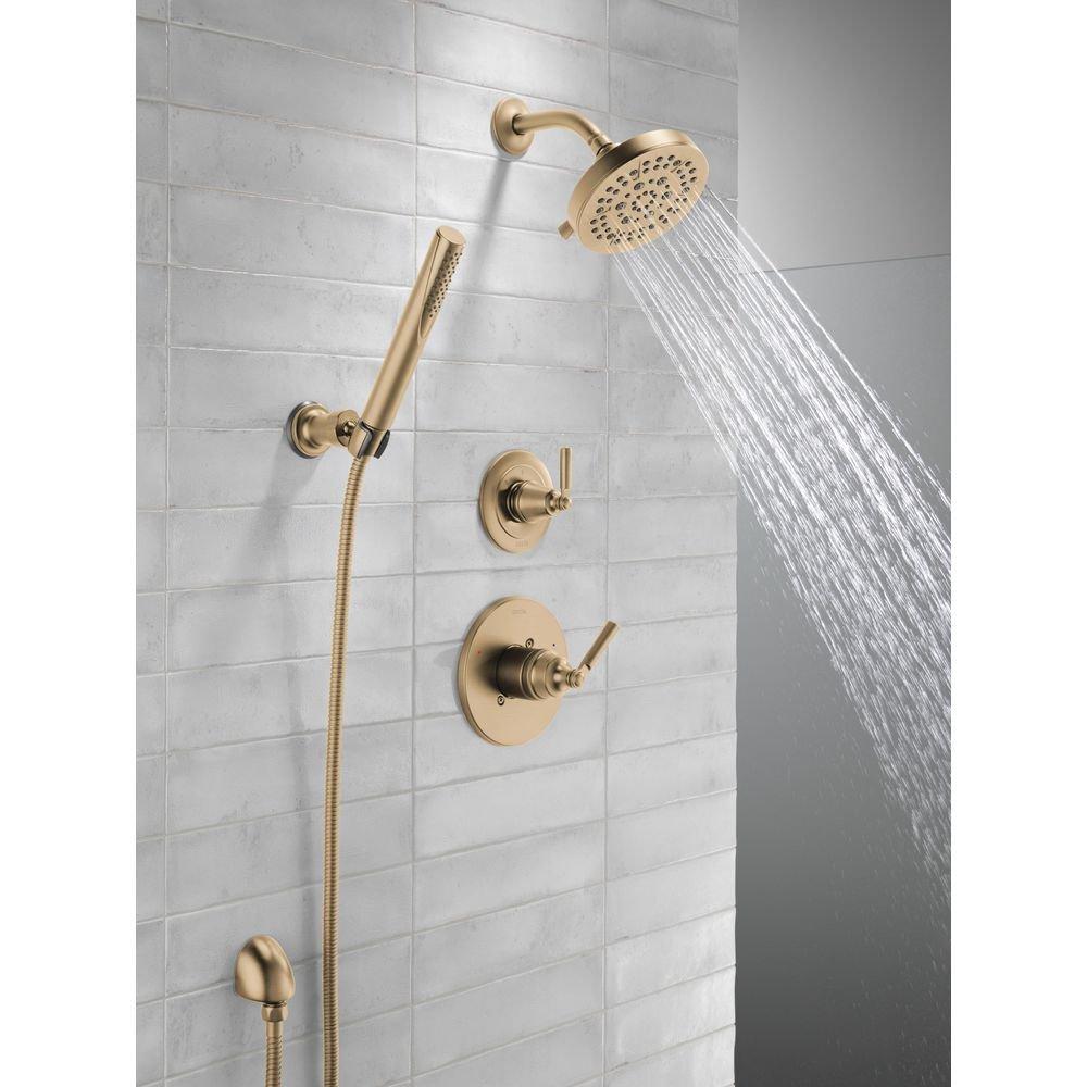 Delta Faucet Brilliance Champagne Bronze Single Handle Multi Function Shower Faucet (Trim Only) 