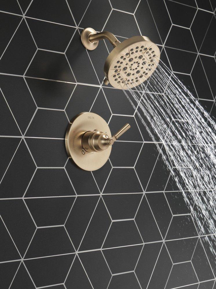 Delta Faucet Brilliance® Champagne Bronze Single Handle Multi Function Shower Faucet (Trim Only) 