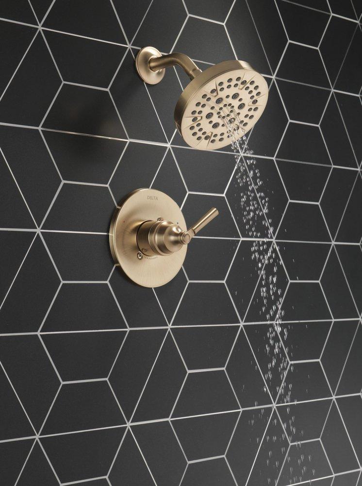 Delta Faucet Brilliance® Champagne Bronze Single Handle Multi Function Shower Faucet (Trim Only) 