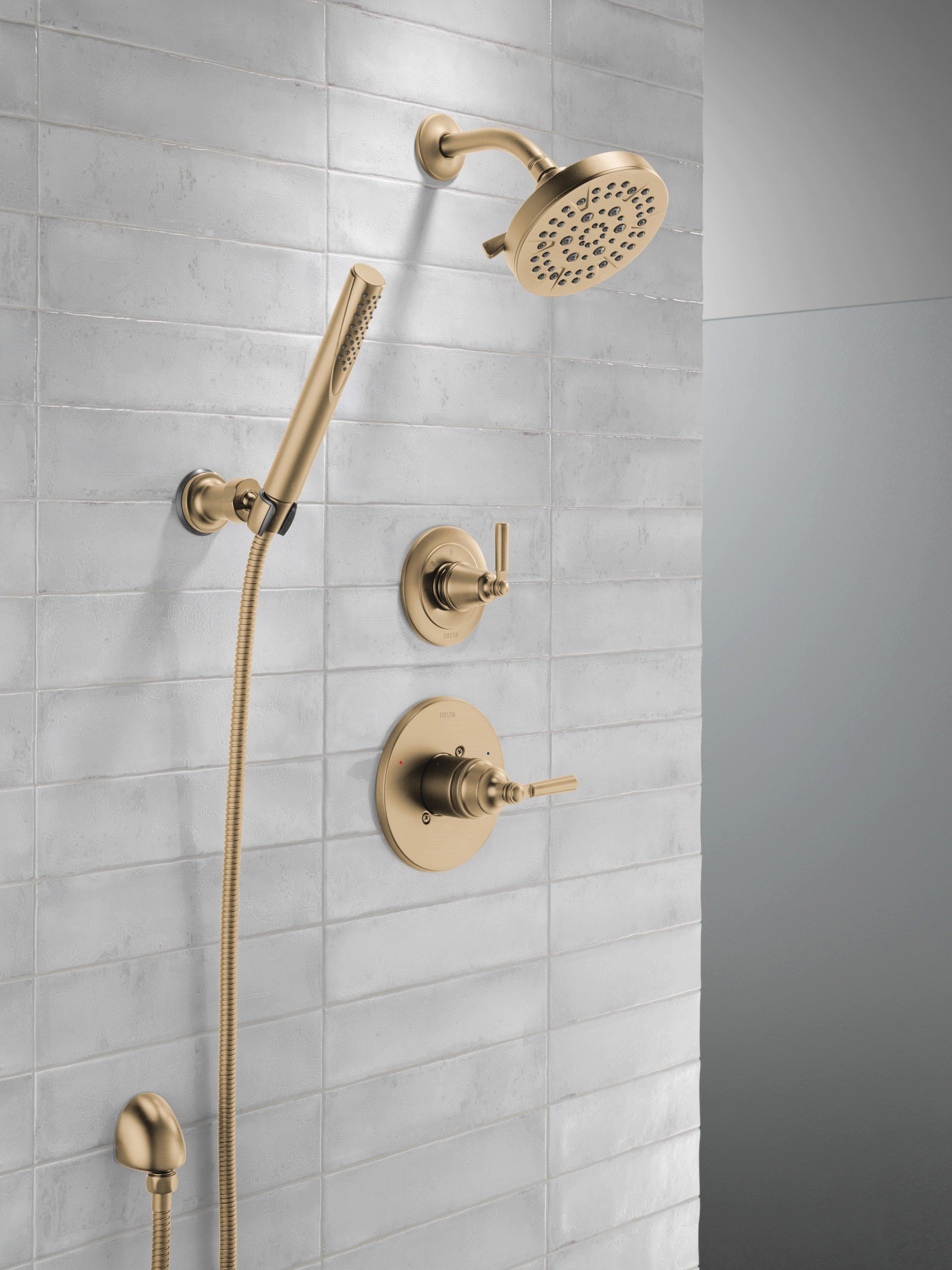 Delta Faucet Brilliance Champagne Bronze Single Handle Multi Function Shower Faucet (Trim Only) 