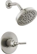 Delta Faucet Brilliance&reg; Stainless Single Handle Multi Function Shower Faucet (Trim Only) 