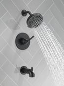 Delta Faucet Matte Black Single Handle Multi Function Bathtub & Shower Faucet (Trim Only) 