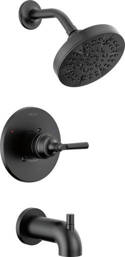 Single Handle Multi Function Bathtub & Shower Faucet in Matte Black (Trim Only)