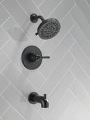 Delta Faucet Matte Black Single Handle Multi Function Bathtub & Shower Faucet (Trim Only) 