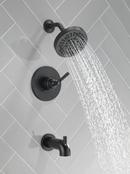 Delta Faucet Matte Black Single Handle Multi Function Bathtub & Shower Faucet (Trim Only) 