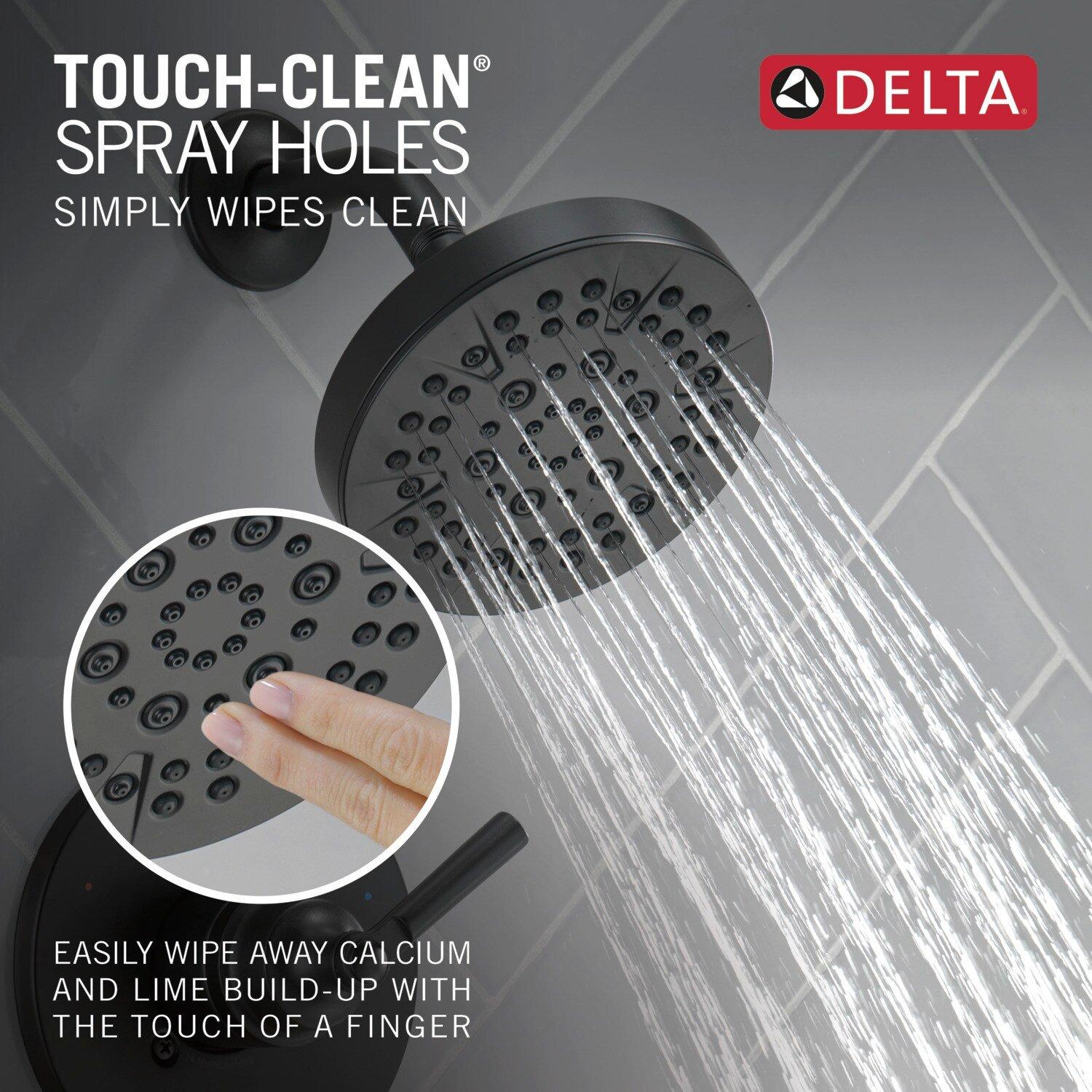 Delta Faucet Matte Black Single Handle Multi Function Bathtub & Shower Faucet (Trim Only) 