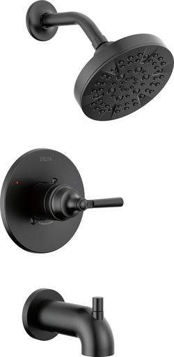 Single Handle Multi Function Bathtub & Shower Faucet in Matte Black (Trim Only)