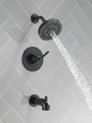 Delta Faucet Matte Black Single Handle Multi Function Bathtub & Shower Faucet (Trim Only) 