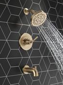 Delta Faucet Brilliance&reg; Champagne Bronze Single Handle Multi Function Bathtub & Shower Faucet (Trim Only) 