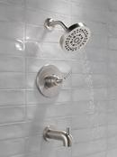 Delta Faucet Brilliance Stainless Single Handle Multi Function Bathtub & Shower Faucet (Trim Only) 