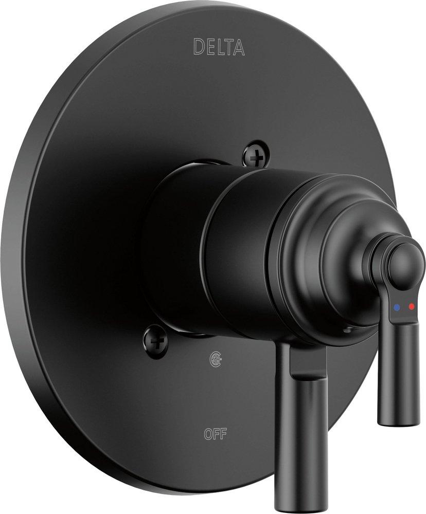 Delta Faucet Matte Black Two Handle Bathtub & Shower Faucet (Trim Only) 