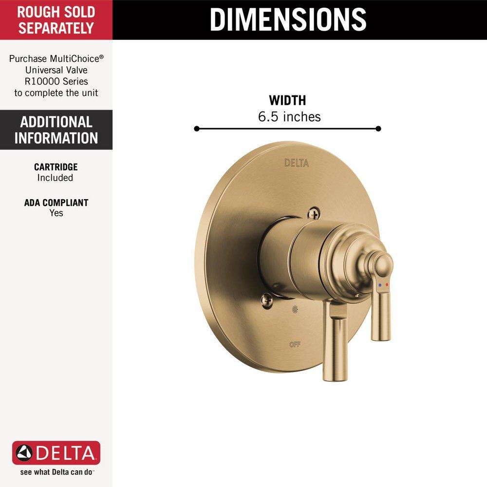 Delta Faucet Champagne Bronze Two Handle Bathtub & Shower Faucet (Trim Only) 