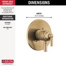 Delta Faucet Champagne Bronze Two Handle Bathtub & Shower Faucet (Trim Only) 