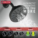 Delta Faucet Matte Black Single Handle Multi Function Shower Faucet (Trim Only) 