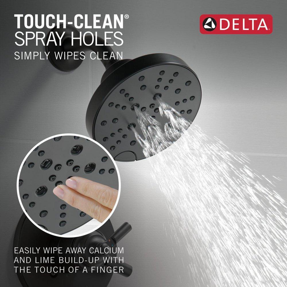 Delta Faucet Matte Black Single Handle Multi Function Shower Faucet (Trim Only) 