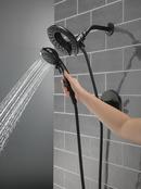 Delta Faucet Matte Black Single Handle Multi Function Shower Faucet (Trim Only) 