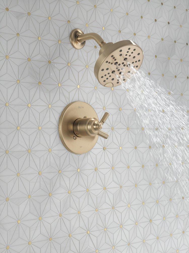 Delta Faucet Champagne Bronze Single Handle Multi Function Shower Faucet (Trim Only) 