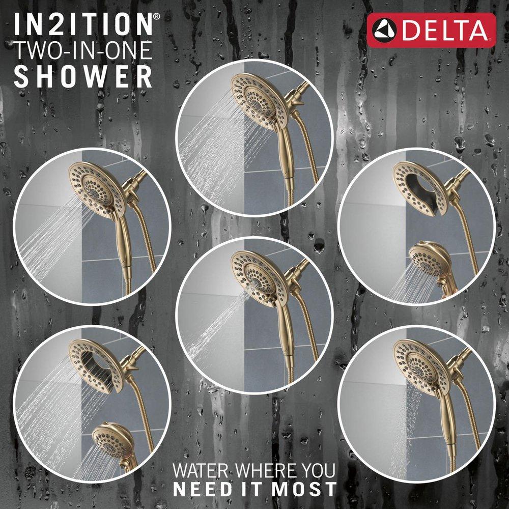 Delta Faucet Brilliance Champagne Bronze Single Handle Multi Function Shower Faucet (Trim Only) 