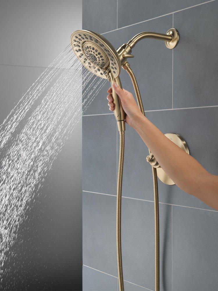 Delta Faucet Brilliance Champagne Bronze Single Handle Multi Function Shower Faucet (Trim Only) 