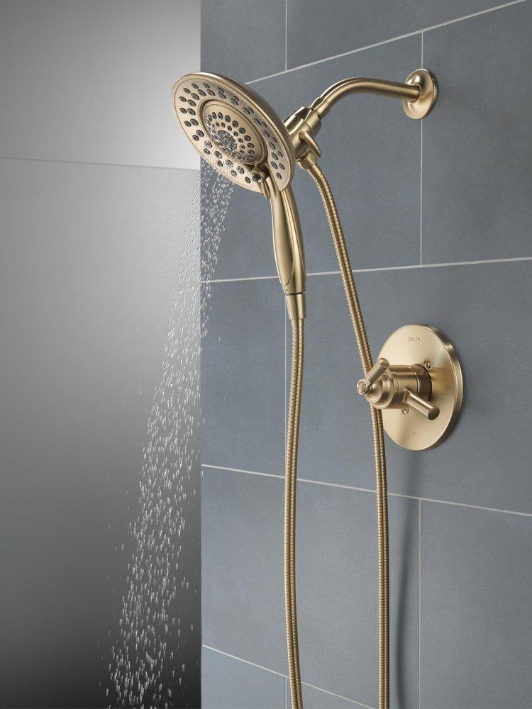 Delta Faucet Brilliance Champagne Bronze Single Handle Multi Function Shower Faucet (Trim Only) 