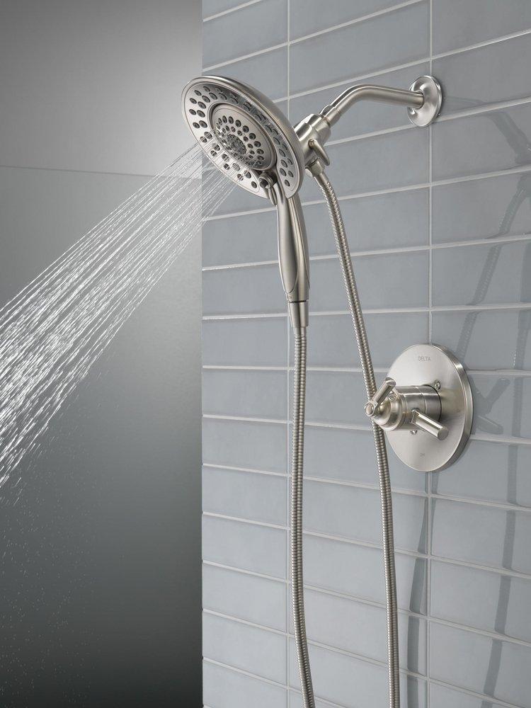 Delta Faucet Brilliance® Stainless Single Handle Multi Function Shower Faucet (Trim Only) 