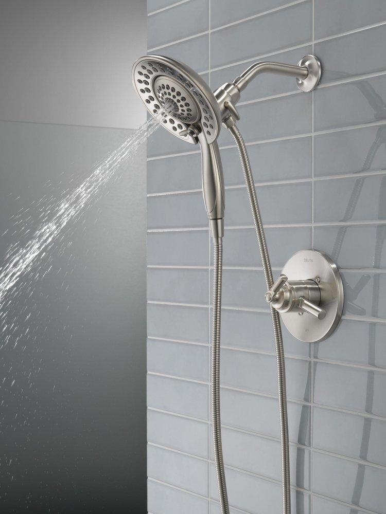 Delta Faucet Brilliance® Stainless Single Handle Multi Function Shower Faucet (Trim Only) 
