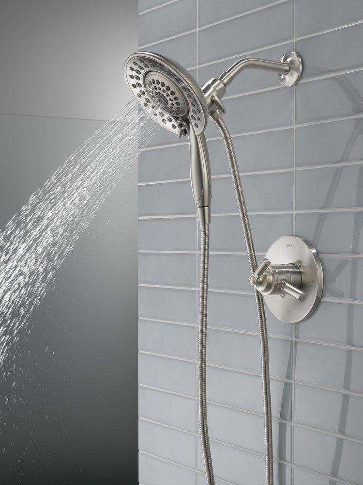 Delta Faucet Brilliance® Stainless Single Handle Multi Function Shower Faucet (Trim Only) 