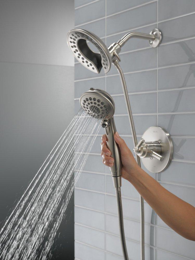 Delta Faucet Brilliance® Stainless Single Handle Multi Function Shower Faucet (Trim Only) 