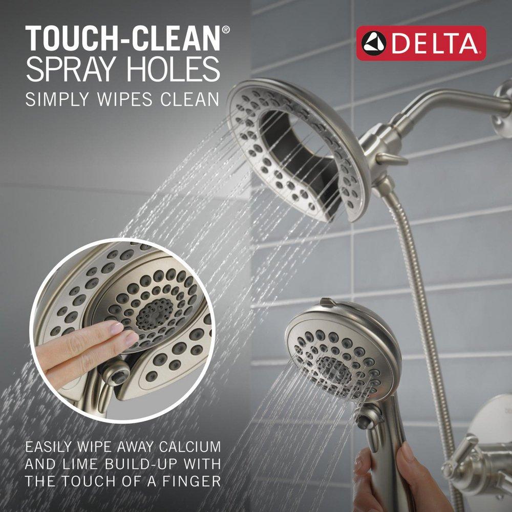 Delta Faucet Brilliance® Stainless Single Handle Multi Function Shower Faucet (Trim Only) 