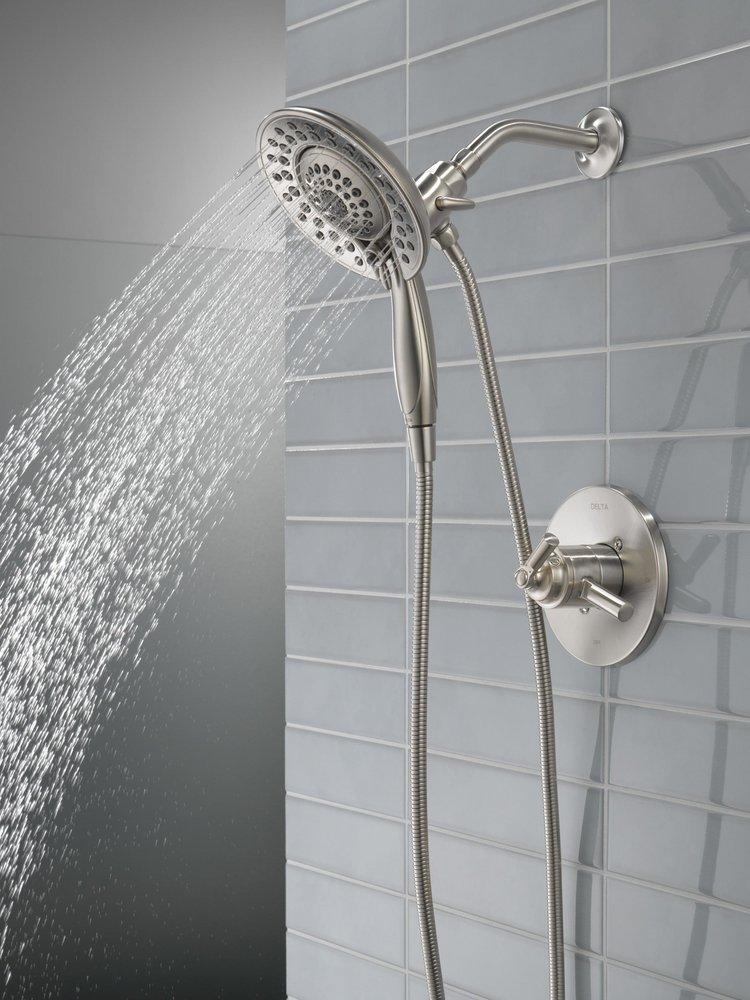 Delta Faucet Brilliance® Stainless Single Handle Multi Function Shower Faucet (Trim Only) 