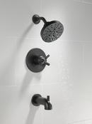 Delta Faucet Matte Black Single Handle Multi Function Bathtub & Shower Faucet (Trim Only) 