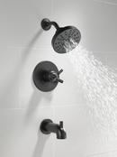 Delta Faucet Matte Black Single Handle Multi Function Bathtub & Shower Faucet (Trim Only) 
