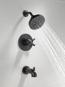Delta Faucet Matte Black Single Handle Multi Function Bathtub & Shower Faucet (Trim Only) 